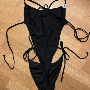 Forever21 strappy tie one-piece bathing suit NWT